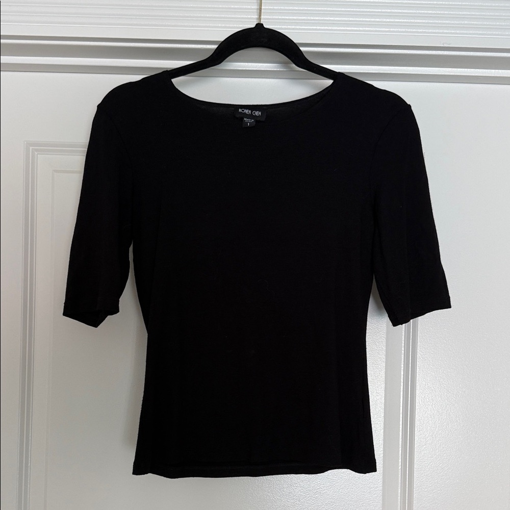 Ronen Chen Classic Black Short Sleeve Tee